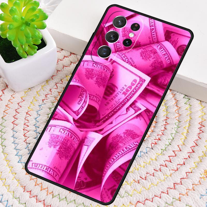 Розовый эстетичный чехол из ТПУ для Samsung Galaxy note 10 pro S26 S25 S24 S23 S22 Ultra Plus S21 FE S20 Ударопрочный чехол