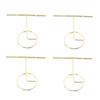 4pcs T Shaped Earring Display Stand Jewellery Display Stand Photo Props T Shape Slotted Necklace Stand for Store Closet