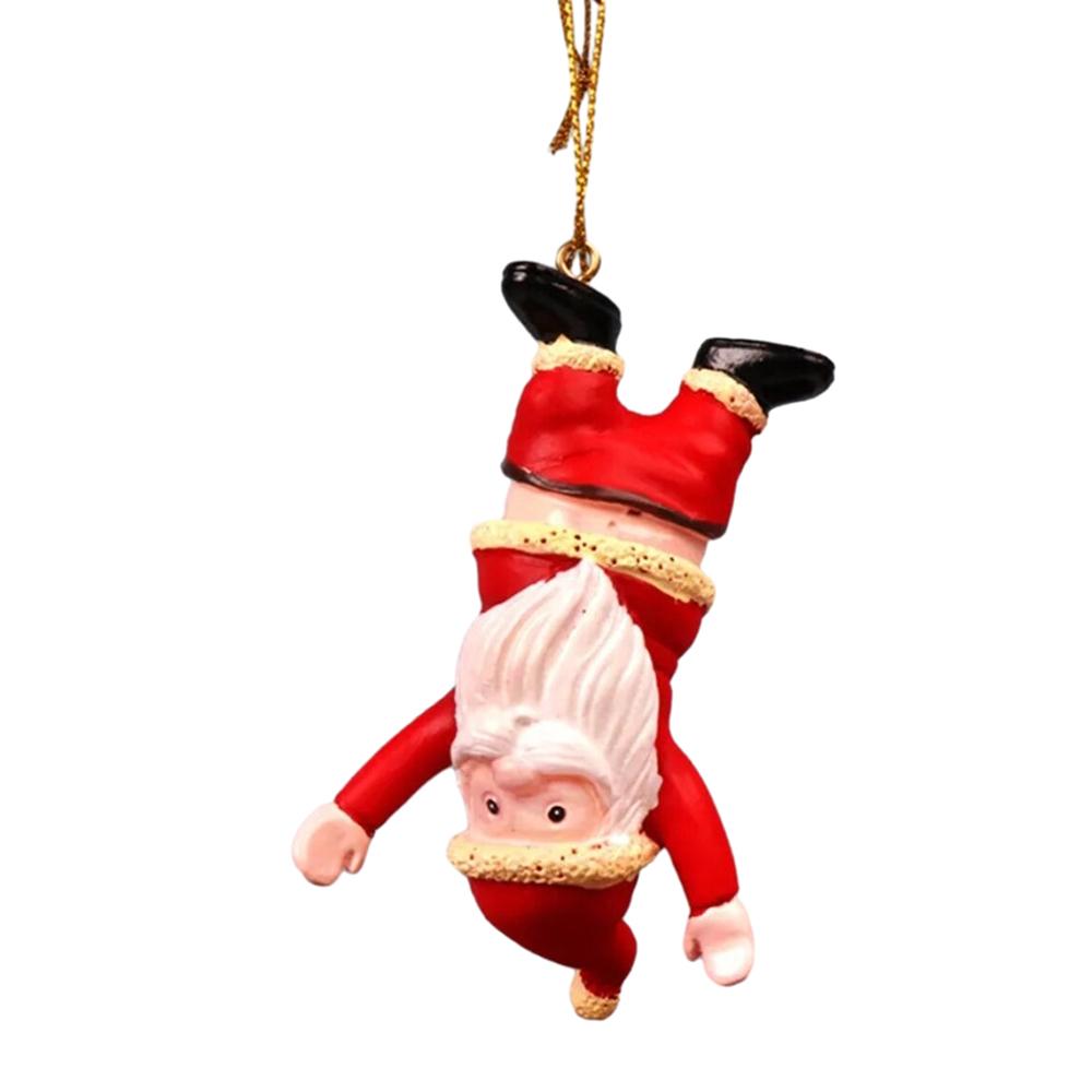 Забавный Санта-подвеска в виде елки, кулон, украшение, рождественские украшения, декор рождественской елки