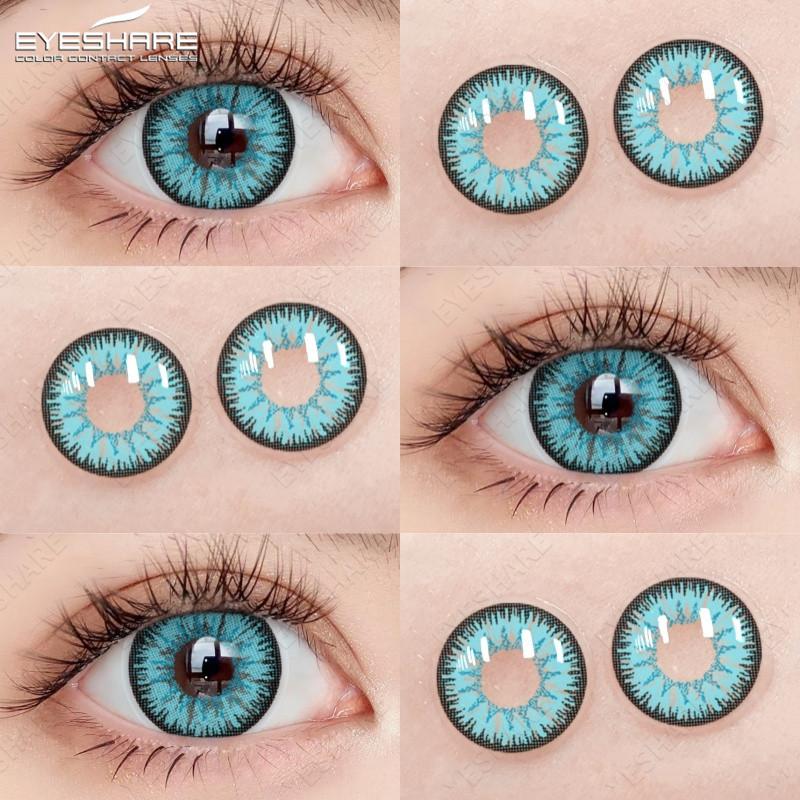 Eyeshare Косплей Цветные контактные линзы для глаз Хэллоуин Сумасшедшие цветные линзы Косметика Красота Ученик Годовое использование