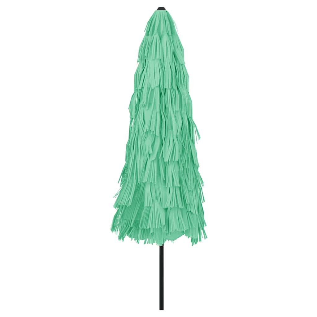 Green Sun Umbrella with Steel Pole 324 x 324 x 247 cm