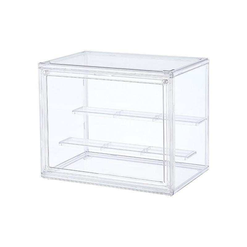 1pc Three Layer Acrylic Display Rack Transparent Ladder Handmade Anime Car Model Blind Box Storage Box Jewelry Sorting Box