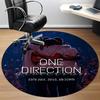 1 шт. Коврик для пола круглой формы с изображением музыкальной группы One Direction, для офиса, под офисные стулья, спальни, гостиной, домашнего декора a1016259