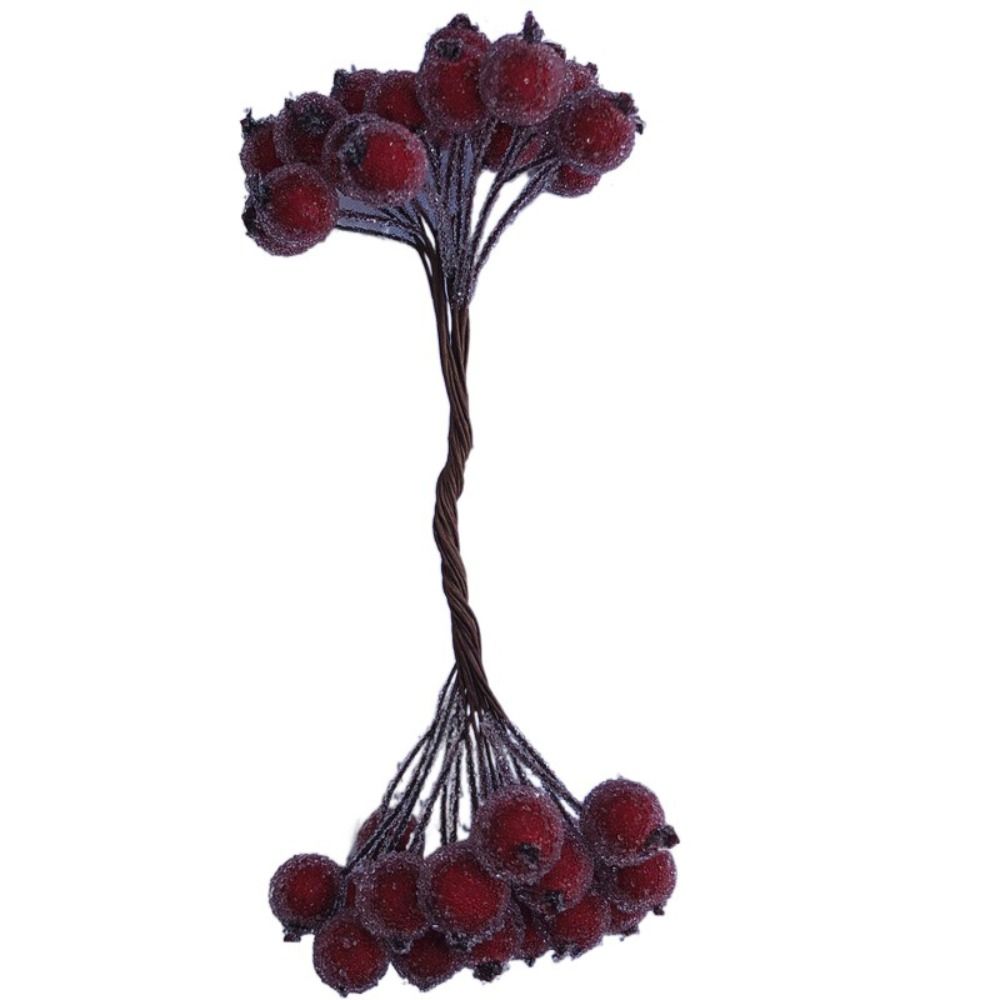 5 пучков гибких ягод, букет, тычинки, двойные головки, мини-искусственные фрукты, свадьба