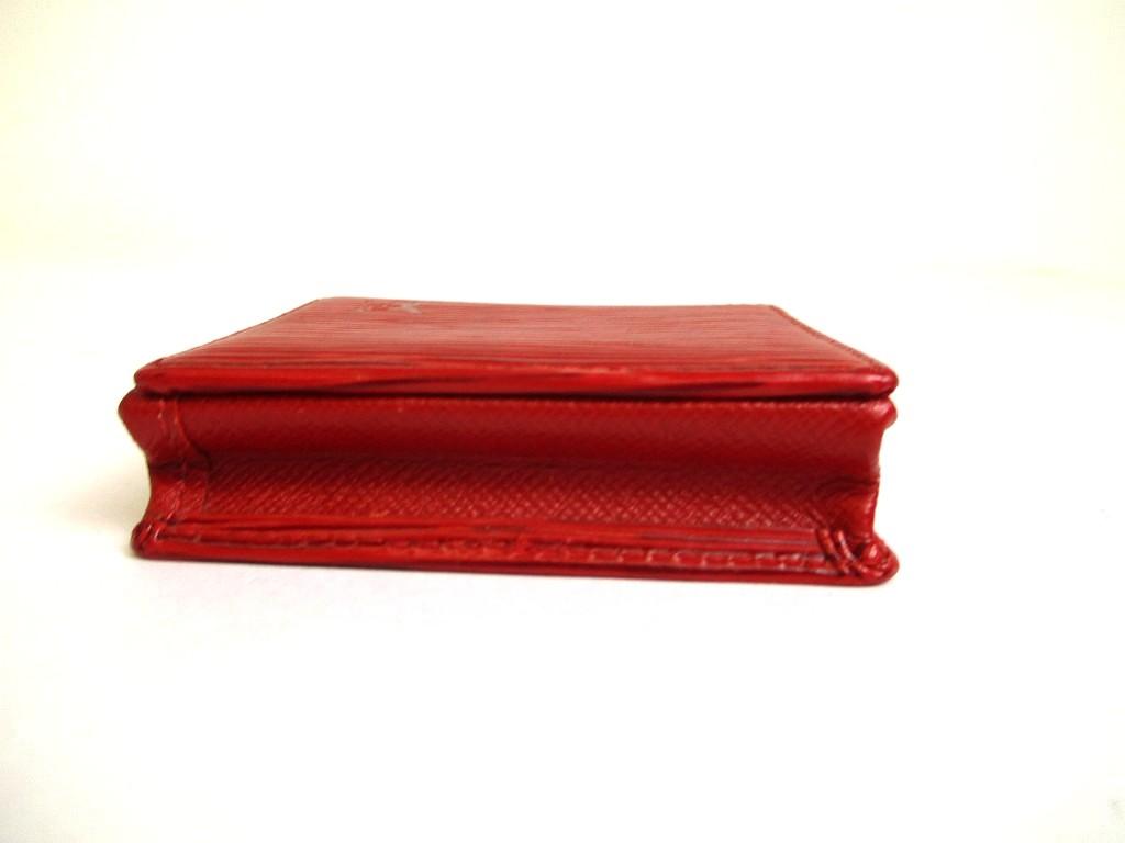 Authentic LOUIS VUITTON Epi Red Leather Coin Purse Porto Monnaie Boite #a991  Refurbished