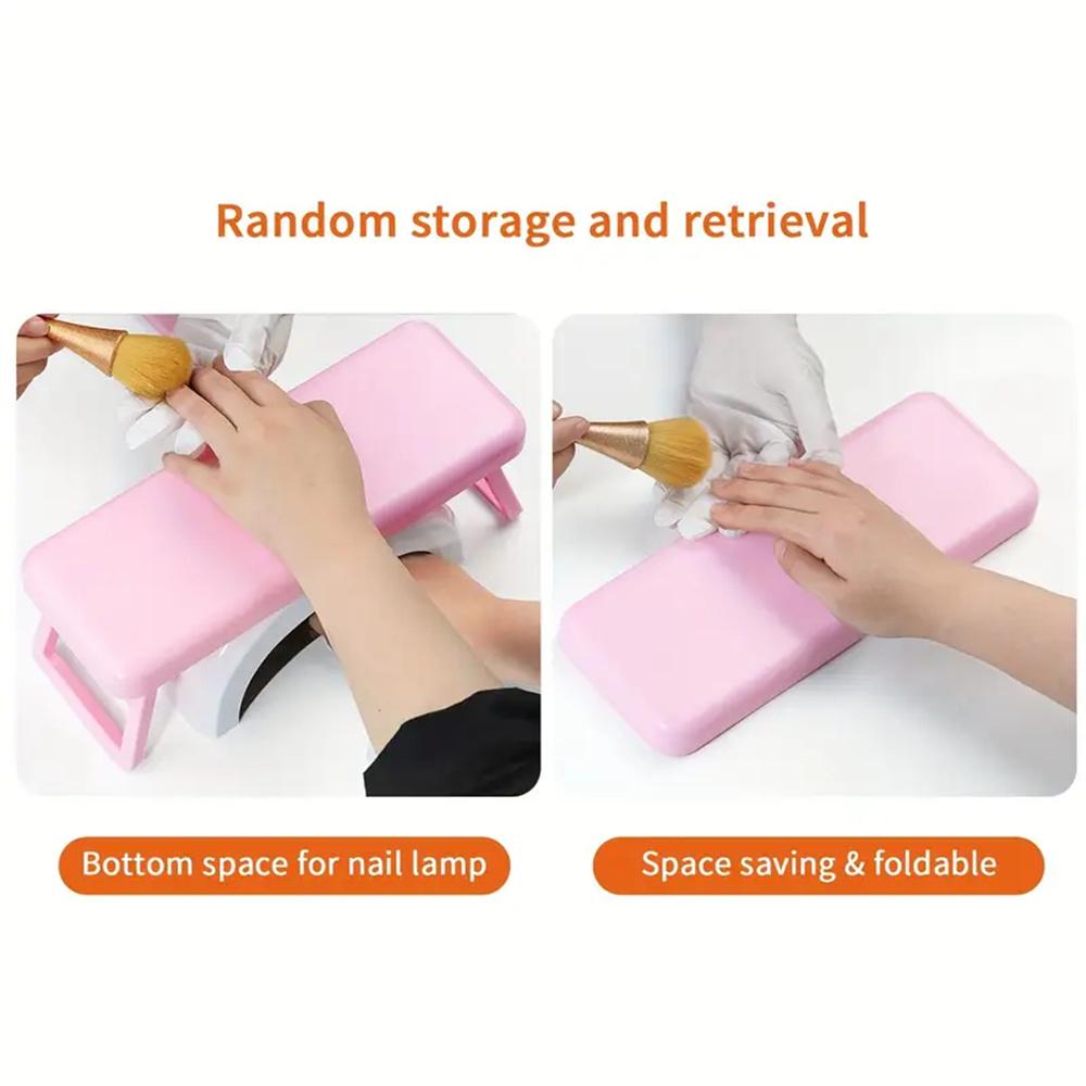 Подушка для ногтевого дизайна, складная подставка для ногтей, подлокотник для мастера маникюра, подставка для рук, держатель для расслабления запястья, подставка для ногтя