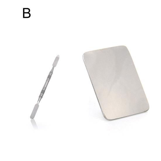 Многофункциональная палитра для макияжа, Смешивание DIY, поднос для палитры красок из нержавеющей стали, набор шпателей для смешивания для красоты