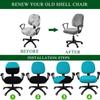Office Chair Cover Super Soft Velvet Stretch Washable Dustproof Protectors Computer Desk Armless Chair Slipcover