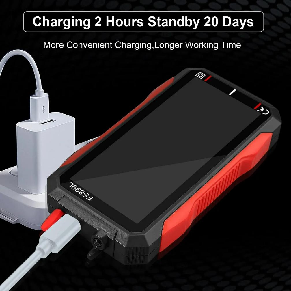 FS899C/FS899L Rechargeable Digital Multimeter 4.8 Inch Screen 6000 Counts Smart Auto Ranging Capacitance Ohm Hz Diode Tester