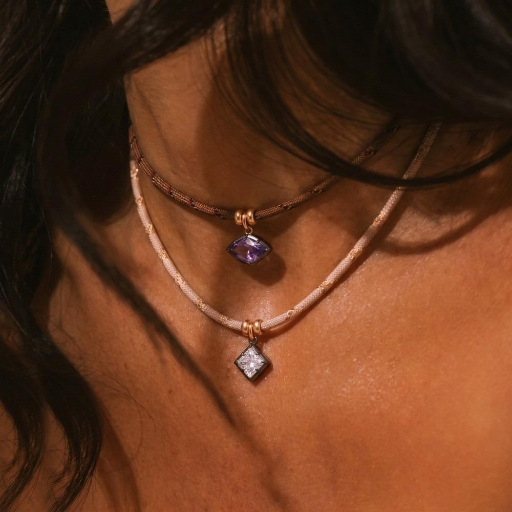 Handmade Chain Pendant Necklace Colorful Fashion Necklace New Boho Necklace Gift