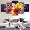 Canvas Painting 5 Piece Japan Anime Figure Pirate Boy Modern Wall Decoration Art Pictures Modular Posters Living Room Wall Decor No Frame