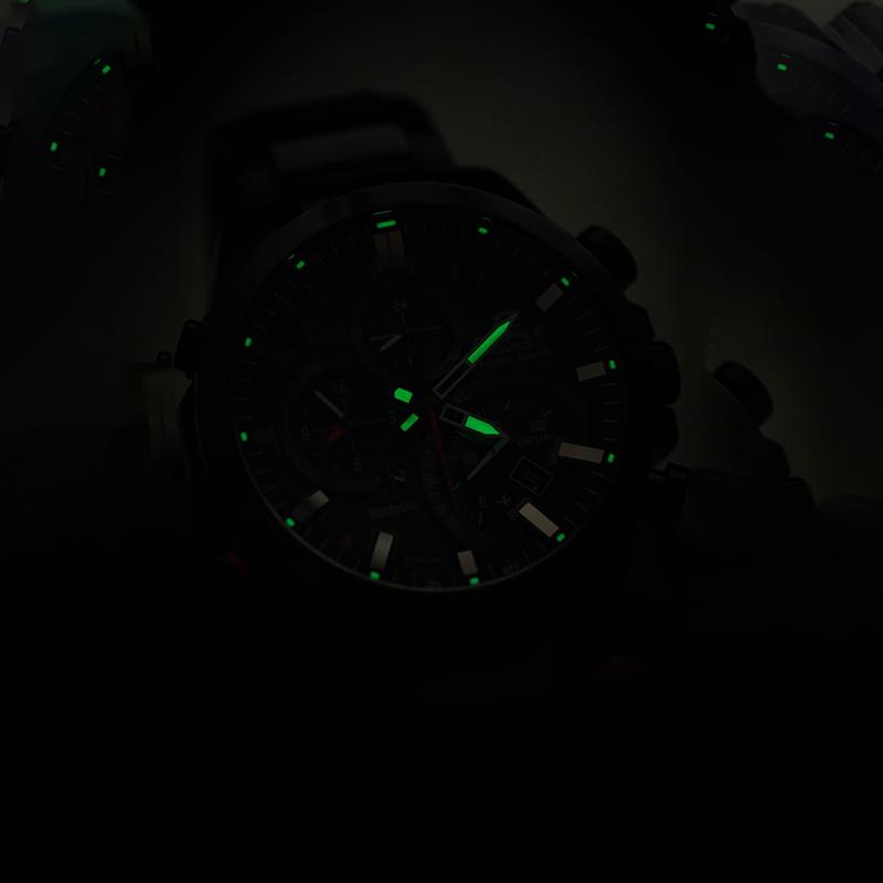 Casio EDIFICE 200 метров водонепроницаемость кварцевый механизм стальной ремешок японские и корейские часы мужские часы черный циферблат EQB-501YDC-1AMPRD