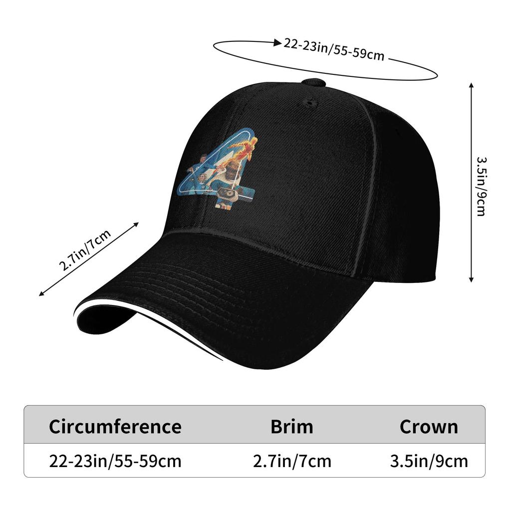 Summer Baseball Cap The Fantastic Four First Steps Movie 2025 Accessories For Unisex Golf Cap Casual Snapback Cap Adjustable