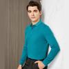 Мужская рубашка-поло YOUNG RIVER с длинным рукавом в стиле business casual