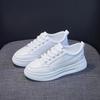 Модные маленькие белые туфли для женщин 2024 года, новые женские кроссовки на плоской подошве, вулканизированная обувь на платформе, повседневные кроссовки Zapatos De Mujer
