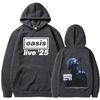 Rock Band O-Oasis Live 25 Tour Мерч Худи Мода Готика Винтаж Оверсайз Мода Лонгслив Толстовка Мужчины Женщины Пуловеры