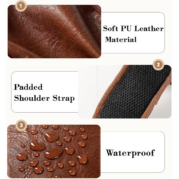 Crossbody Bags for Women Vegan Leather Sling Bag with Zipper Lock RFID Crossbody Purse for Travel