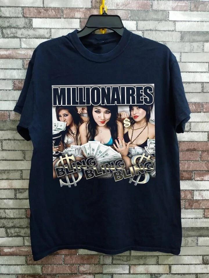 NEW MILLIONAIRES Band Bling Bling Bling Album Cotton Black T Shirt S-5XL TR772