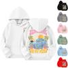 Children's Hoodies Loose Printed Hooded Sports Shirt Fashionable Sports Shirt