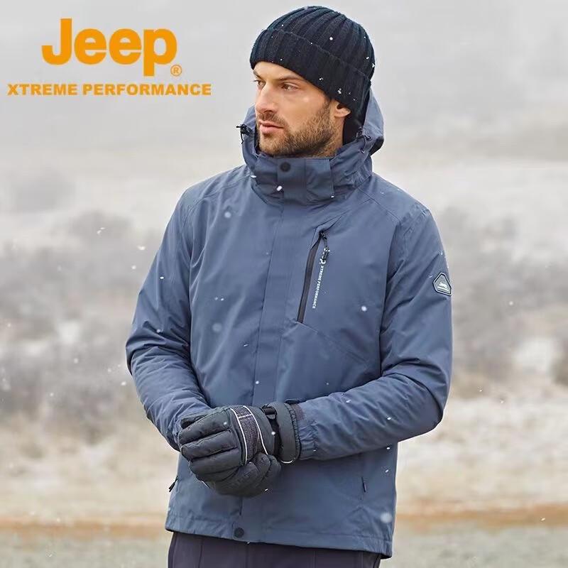 Jeep Мужская всесезонная куртка 3-в-1 с флисовой подкладкой 2024