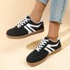 Fashion Microfiber Upper Rubber Sole Adult Ladies Footwear Casual Women Shoes Early Spring New Style Versatile Design White Sneakers