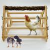 Chick Perch Chicken Wooden Roosting Bar Parrot Bird Handmade for Large Chicks Baby