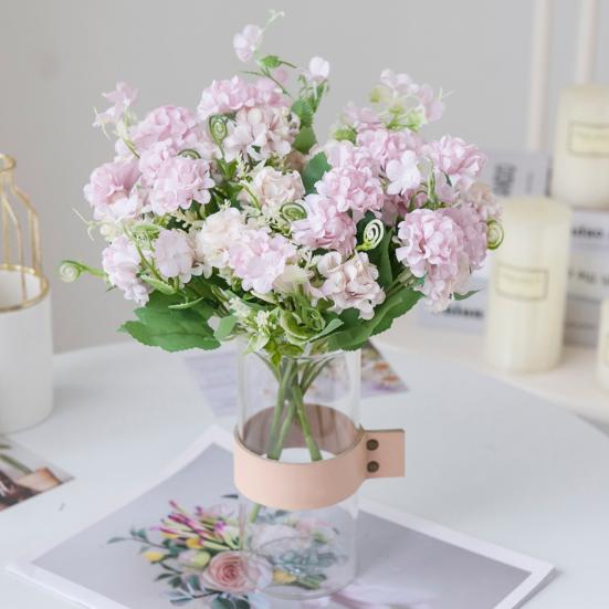 Красивые искусственные цветы гортензии, устойчивые к выцветанию, компактные, свежие, сохраняющие свежесть