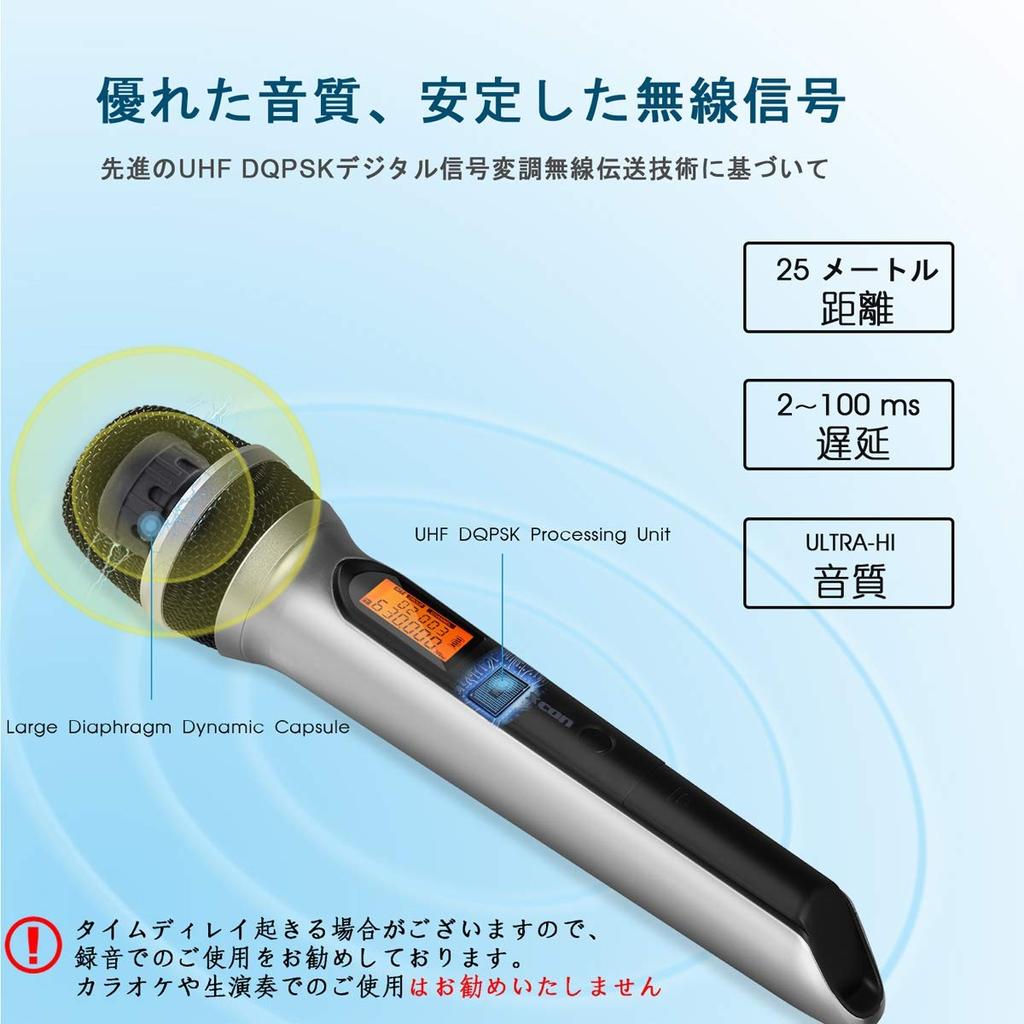 Alvoxcon USB Wireless Mic Handheld UHF AVX-USB1