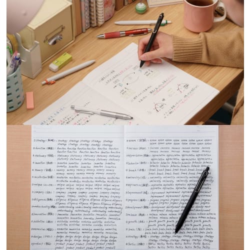 Mitsubishi Pencil Gel Ink Ballpoint Pen Uni-ball One 0.38mm Black Black Barrel Set of 3