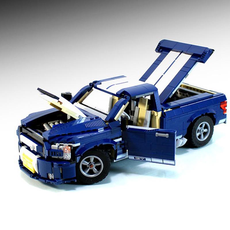 10265 Пикап F-150 Super Snake Модель Строительный Блок Собранный DIY Кирпичи Игрушки Мальчики Подарки На День Рождения