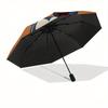 Mickey Mouse,Disney Character Themed Automatic Opening and Closing Folding Umbrella, Reinforced 8 Ribs, Compact Travel Design, Fashionable F