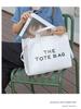Korean Style Versatile Large Capacity Letter Tote - Fashionable Casual Shoulder and Crossbody Bag.