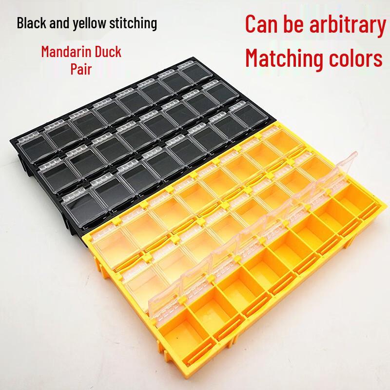 24-Compartment Electronic Component Storage Box
