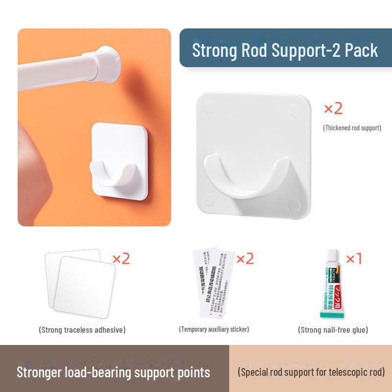 Многофункциональная телескопическая штанга без перфорации: Компактная душевая занавеска и решение для сушки