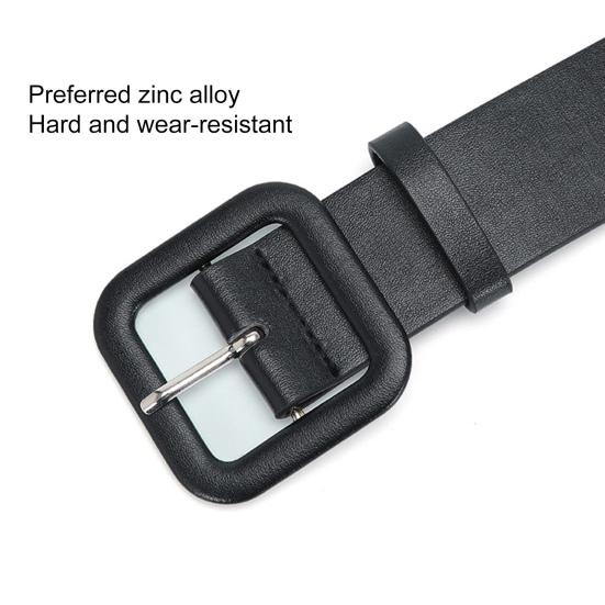 Женский ремень, однотонный, толстый, небьющийся, регулируемый, гладкий, украшение на талию, широкий пояс из искусственной кожи на талии