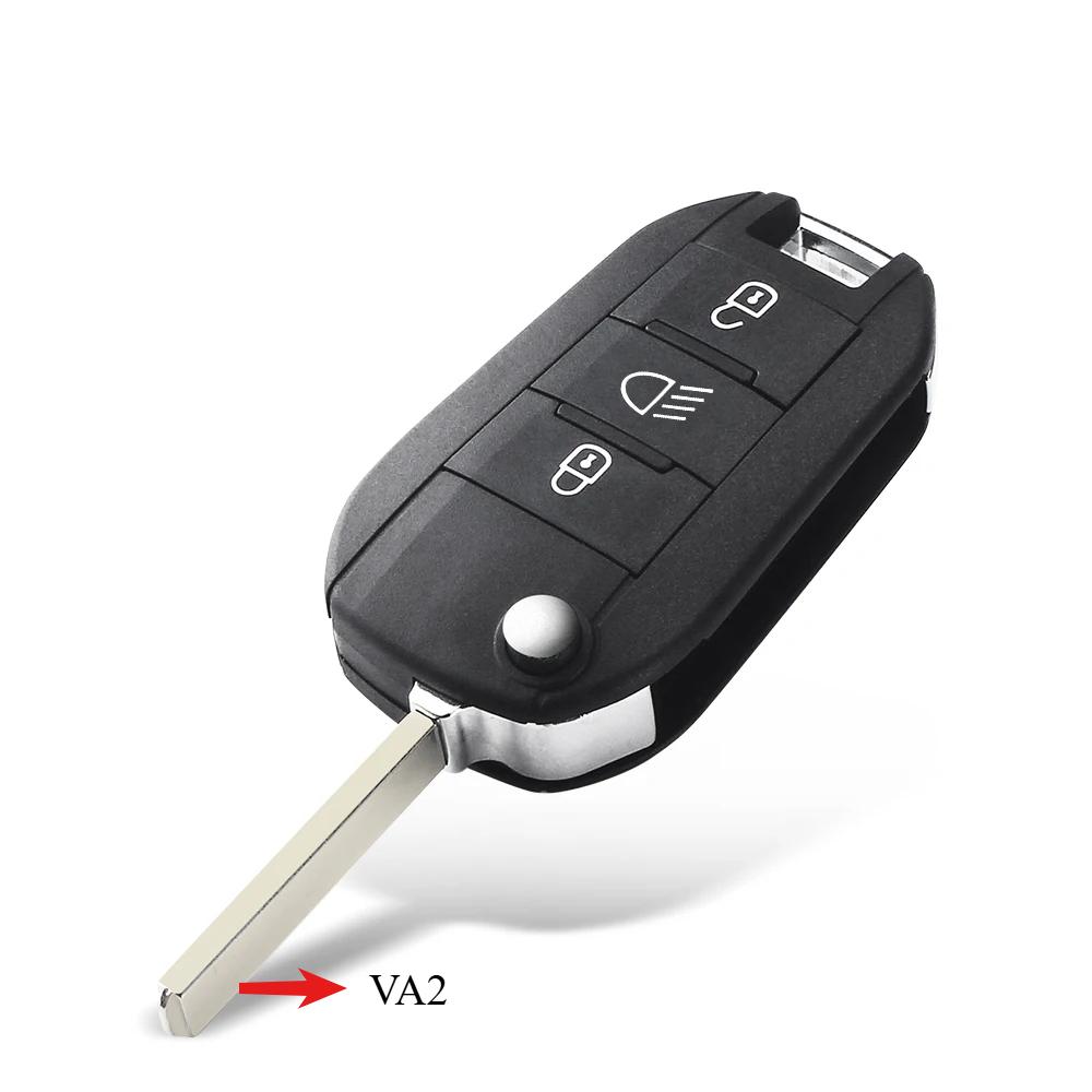 Ключ от машины для Peugeot 208 2008 301 308 508 5008 RCZ для Citroen C-Elysee C4-Cactus фара средняя оболочка корпуса дистанционного ключа