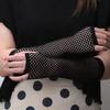 Leg Arm Cuff Party Wear Fancy Women Glove Cosplay Darkly Ninja Mitten New Black Fishnet Fingerless Long Gothic Gloves