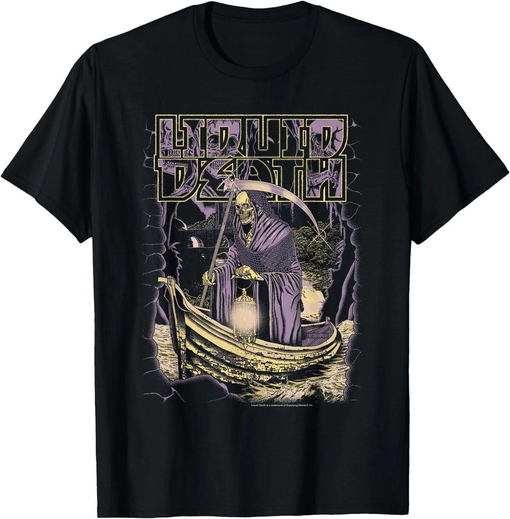 Liquid Death River Styx Reaper Scene Heavy Metal Water T-Shirt