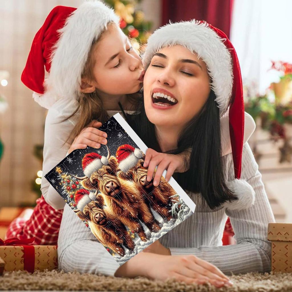 Домашний декор 2024 Праздничный адвент-календарь Адвент-календарь Коллекционный 2D-набор забавных животных Памятный коллекционный домашний декор