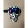 Harley KTM Cycling half-face helmet with full-face goggles, Halloween skull mask, water-transfer printed goggles, cycling mask