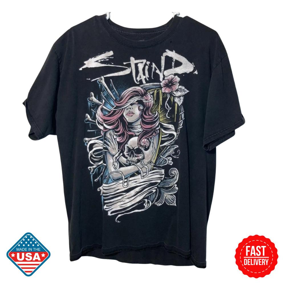Staind Tour T Shirt Gift For Fan S-5XL T-shirt Staind Inspired Unisex Tee NEW Unisex T-Shirt