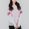 Puma Power Color Blocking Crew Logo Sweatshirt Women Tops Pink 535187-16