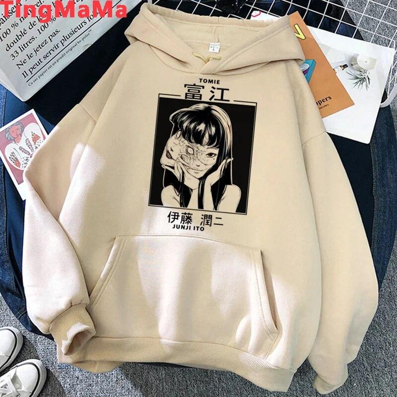 Толстовки с капюшоном Junji Ito Shintaro Kago Tomie унисекс, harajuku, аниме y2k, эстетичная одежда унисекс, одежда унисекс, толстовка унисекс с капюшоном в стиле Харадзюку