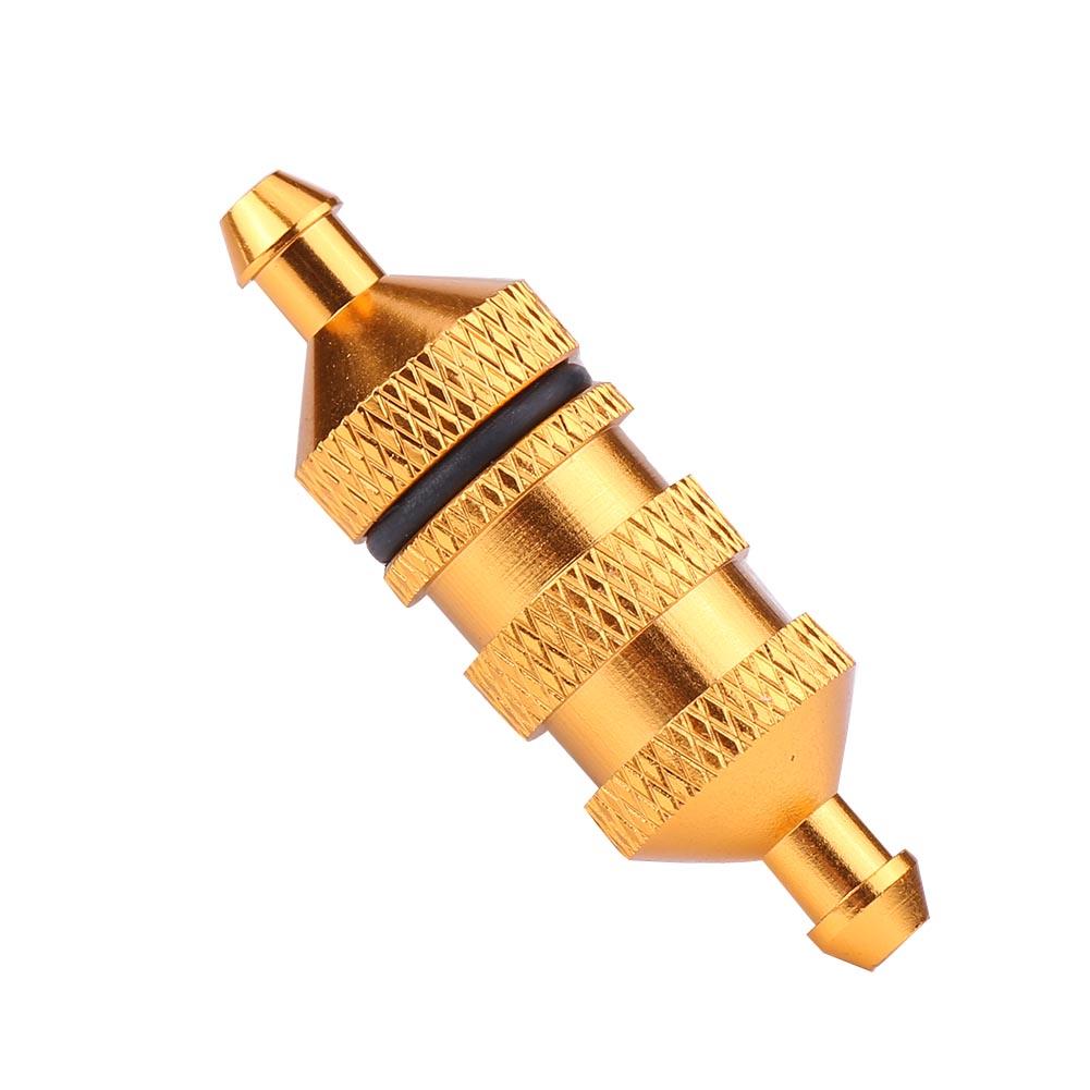 Фильтр масляный нитротопливный из алюминиевого сплава HSP для радиоуправляемой модели автомобиля масштаба 1/8 1/10 (Золото)