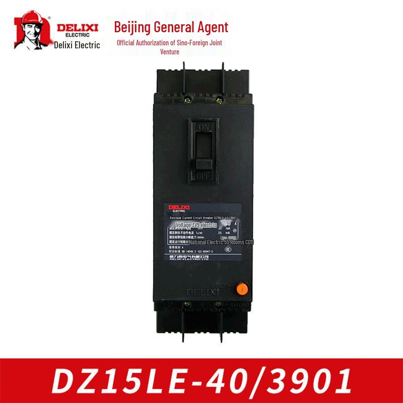 DELIXI DZ15LE-40/3901 Earth Leakage Circuit Breaker, 40A Low Voltage