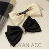Korean Fashion Hairclips Satin Silk Bow Bowknot Hair Clips for Girls Barrettes Hair Accessories Ponyhair