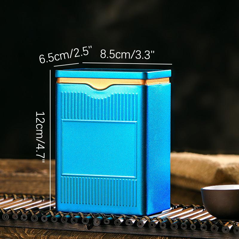 Портативная коробка для чая, герметичная коробка для чая, контейнер для хранения чайной посуды, жестяная банка для кофе, коробка для сахара, кухонное хранение