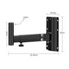 1 Pair Speaker Wall Mounts Brackets Speaker Stands Support Up To 110lbs All Metal Thickened