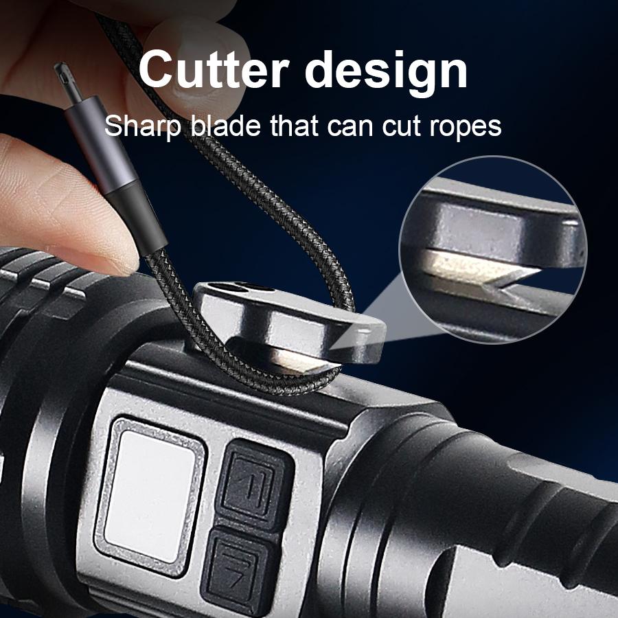 Супер 8000LM Высокая мощность перезаряжаемый светодиодный фонарик Освещение 1500M Ультра мощный фонарик Магнитный фонарь