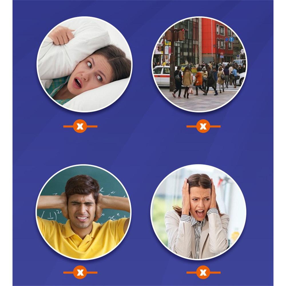 1 Pair Silicone Ear Plugs Waterproof For Sleeping Noise Cancelling Comfortable